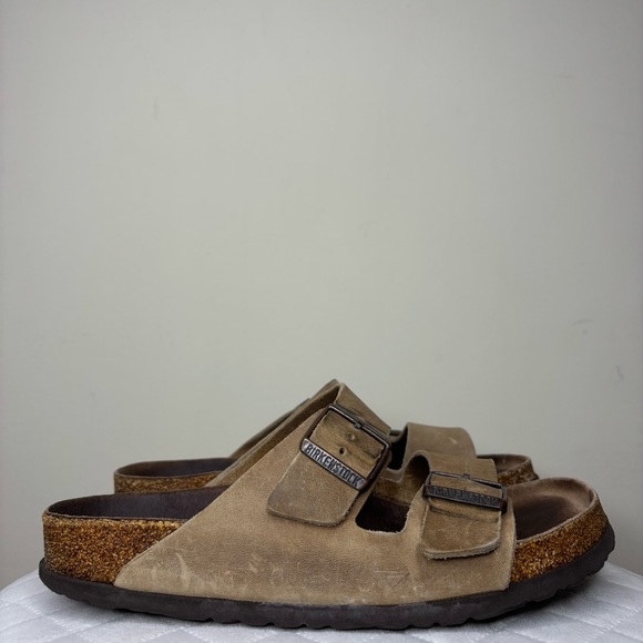 Birkenstock Womens Arizona Tan Brown Sandals Double Buckle Size EU 40/ US 9-9.5 - Picture 2 of 8